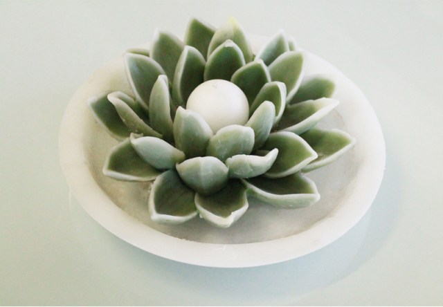 Candela fiore ninfea