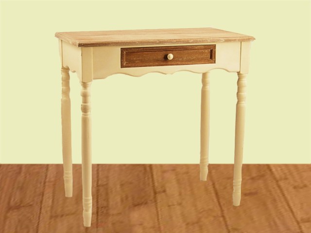 005734 Consolle 1 cas crema pomello fiori rose CON1CF